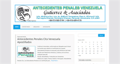 Desktop Screenshot of antecedentespenales.com.ve