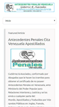 Mobile Screenshot of antecedentespenales.com.ve