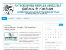 Tablet Screenshot of antecedentespenales.com.ve